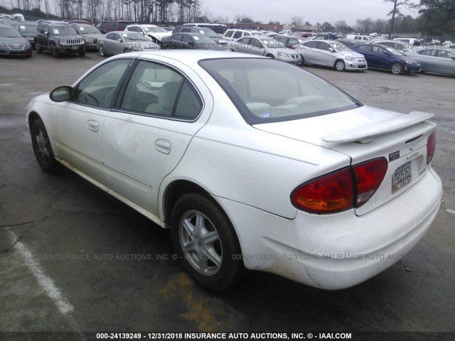 1G3NL52F24C239629 - 2004 OLDSMOBILE ALERO GL WHITE photo 3