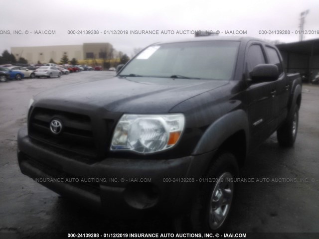 3TMJU62N58M066573 - 2008 TOYOTA TACOMA DOUBLE CAB PRERUNNER BLACK photo 2
