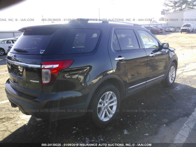 1FM5K7D83FGA00966 - 2015 FORD EXPLORER XLT BLACK photo 4