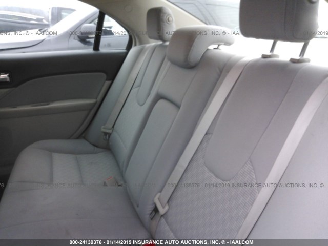 3FAHP0GA3CR380250 - 2012 FORD FUSION S WHITE photo 8