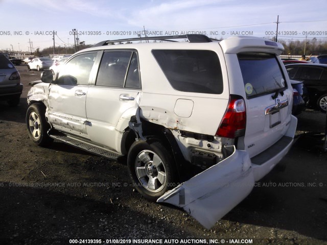 JTEZU14R08K013417 - 2008 TOYOTA 4RUNNER SR5/SPORT WHITE photo 3