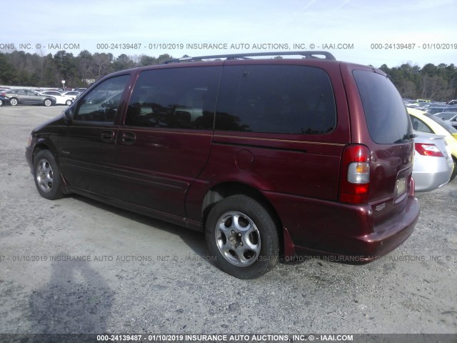 1GHDX13EX1D229901 - 2001 OLDSMOBILE SILHOUETTE LUXURY RED photo 3