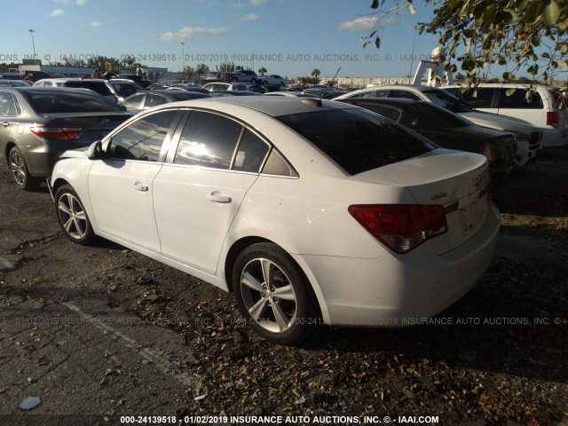 1G1PE5SBXF7233064 - 2015 CHEVROLET CRUZE LT WHITE photo 3