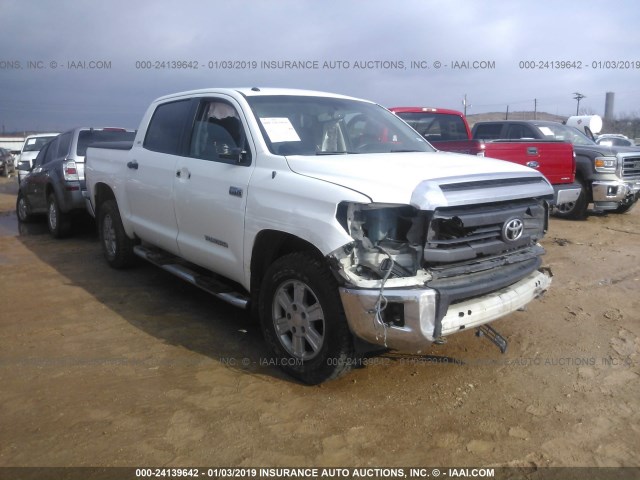 5TFDW5F18EX408841 - 2014 TOYOTA TUNDRA CREWMAX SR5 WHITE photo 1