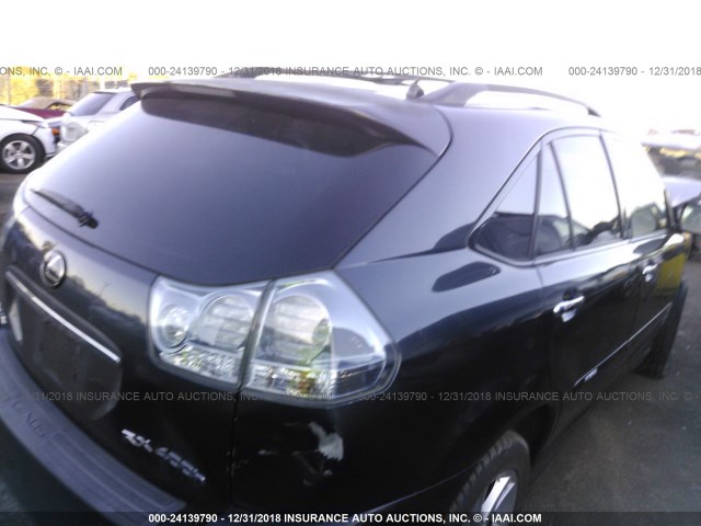 JTJHW31U882853361 - 2008 LEXUS RX 400H BLACK photo 4