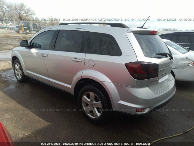 3C4PDDBG0CT213865 - 2012 DODGE JOURNEY SXT SILVER photo 3