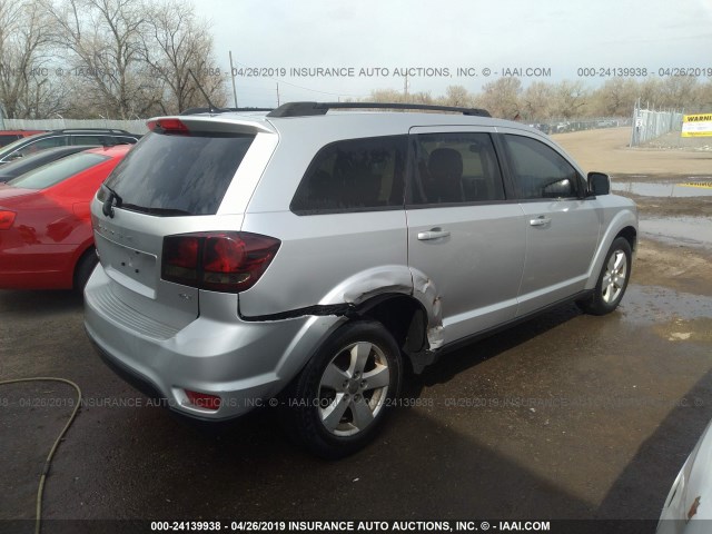 3C4PDDBG0CT213865 - 2012 DODGE JOURNEY SXT SILVER photo 4