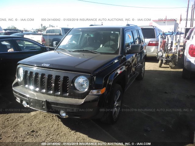 1C4NJRFB9GD619389 - 2016 JEEP PATRIOT LATITUDE BLACK photo 2