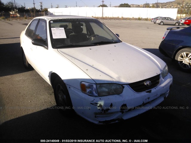 1NXBR12E61Z457236 - 2001 TOYOTA COROLLA CE/LE/S WHITE photo 1