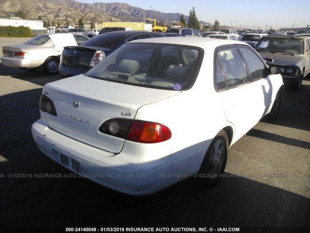 1NXBR12E61Z457236 - 2001 TOYOTA COROLLA CE/LE/S WHITE photo 4