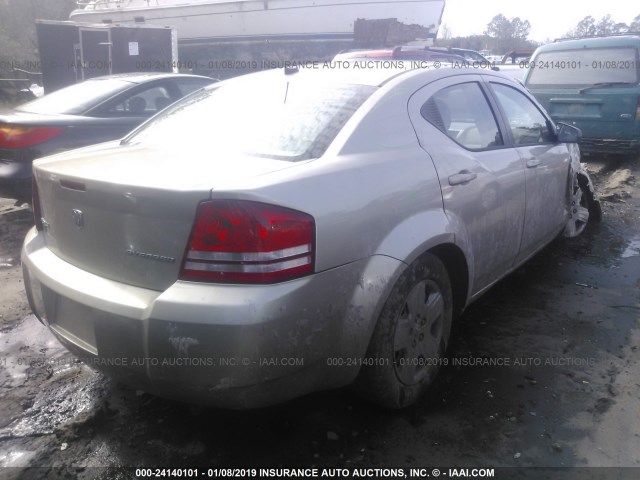 1B3LC46D39N564913 - 2009 DODGE AVENGER SE/SXT BEIGE photo 4