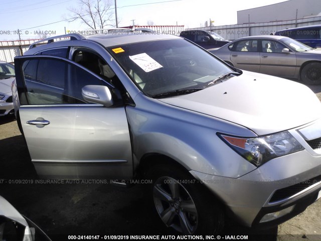 2HNYD2H45DH503223 - 2013 ACURA MDX TECHNOLOGY SILVER photo 6