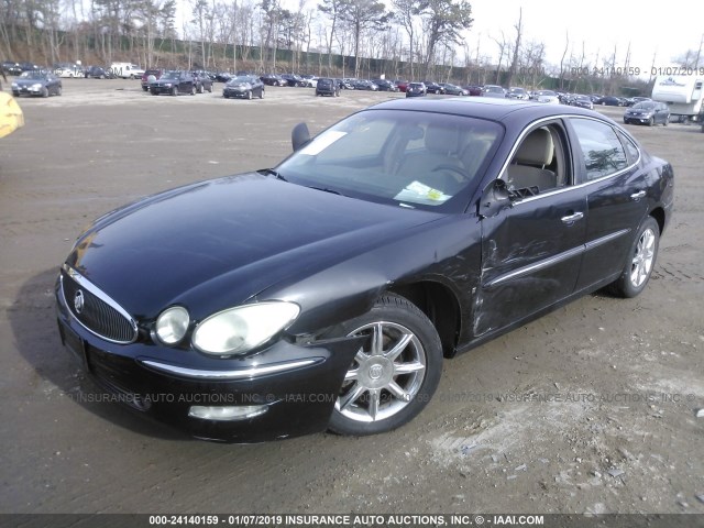 2G4WE587561109797 - 2006 BUICK LACROSSE CXS BLACK photo 2