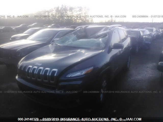 1C4PJLCS6GW166914 - 2016 JEEP CHEROKEE LATITUDE BLACK photo 2