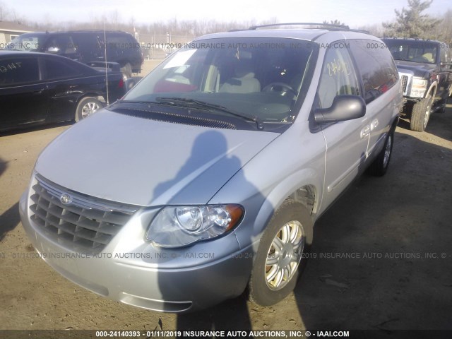 2A4GP54L76R818832 - 2006 CHRYSLER TOWN & COUNTRY TOURING SILVER photo 2