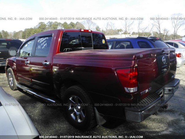 1N6AA07A24N532081 - 2004 NISSAN TITAN RED photo 3