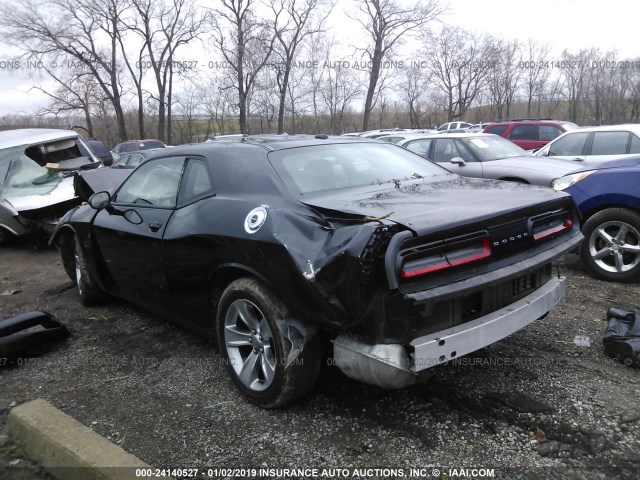 2C3CDZAGXFH821200 - 2015 DODGE CHALLENGER SXT BLACK photo 3