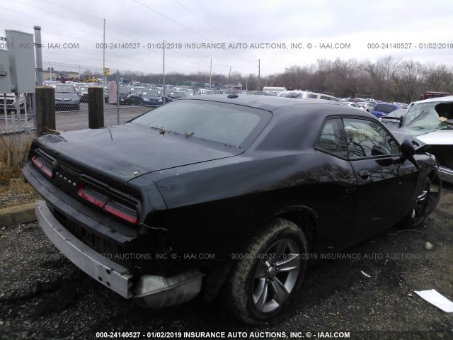 2C3CDZAGXFH821200 - 2015 DODGE CHALLENGER SXT BLACK photo 4