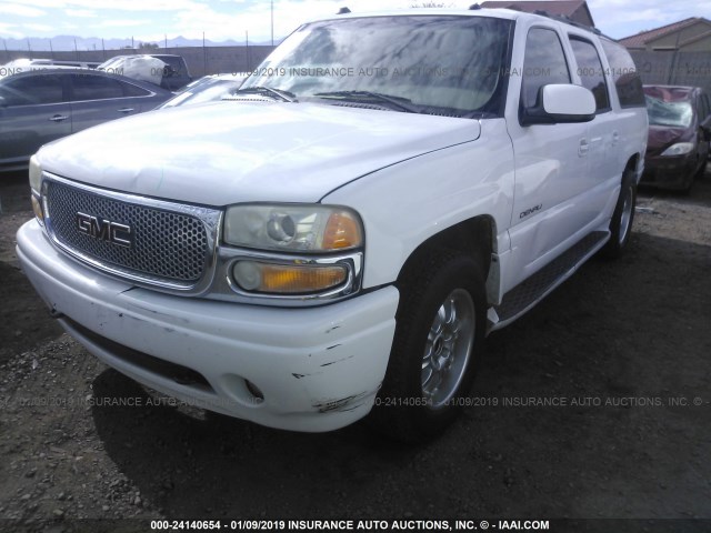 1GKFK66UX4J278006 - 2004 GMC YUKON XL DENALI WHITE photo 2