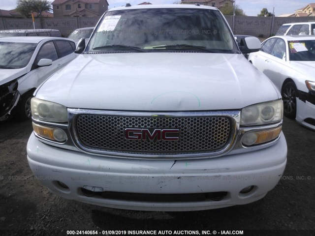 1GKFK66UX4J278006 - 2004 GMC YUKON XL DENALI WHITE photo 6