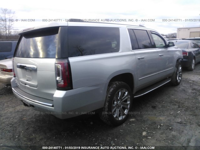 1GKS2HKJ1HR326893 - 2017 GMC YUKON XL DENALI SILVER photo 4