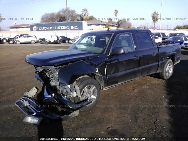 2GCEC13TX61159825 - 2006 CHEVROLET SILVERADO C1500 BLACK photo 2