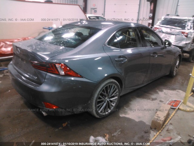 JTHCF1D29E5013948 - 2014 LEXUS IS 250 GRAY photo 4