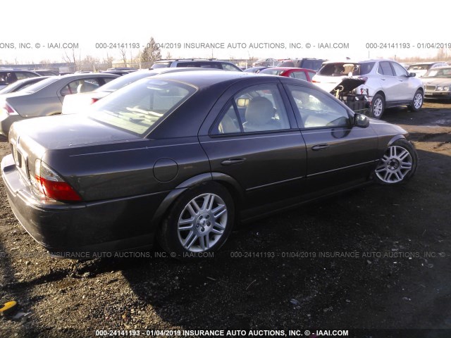 1LNHM87A05Y662671 - 2005 LINCOLN LS GRAY photo 4