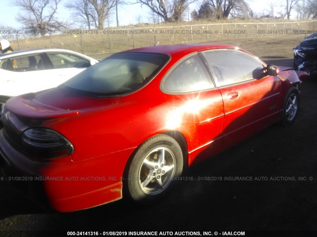 1G2WR1215XF349484 - 1999 PONTIAC GRAND PRIX GTP RED photo 4