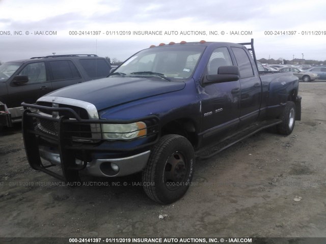 3D7MU48C63G849034 - 2003 DODGE RAM 3500 ST/SLT Dark Blue photo 2