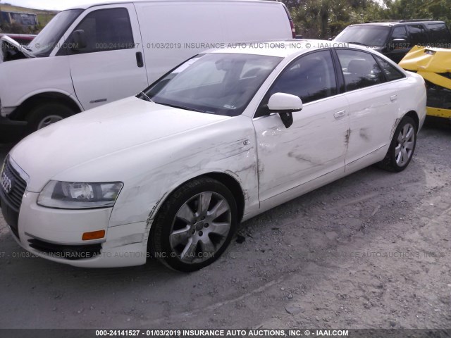 WAUAH74F06N113749 - 2006 AUDI A6 3.2 WHITE photo 2