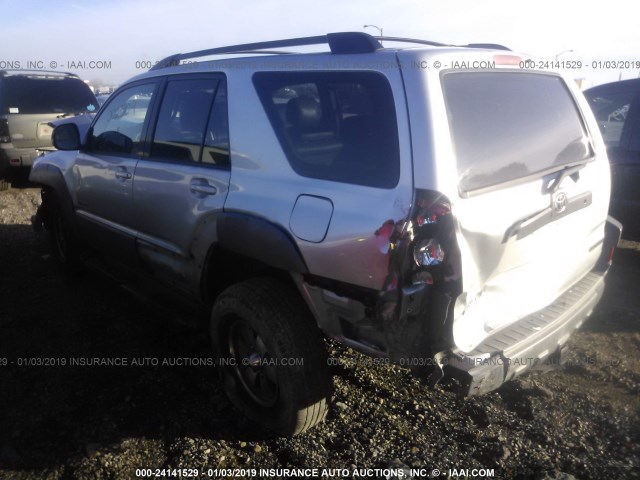 JTEBU14R830002509 - 2003 TOYOTA 4RUNNER SR5/SPORT SILVER photo 3