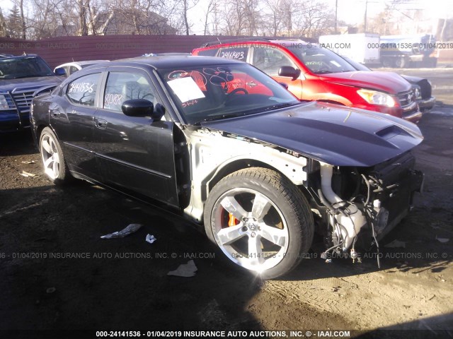 2B3LA73W46H472596 - 2006 DODGE CHARGER SRT-8 BLACK photo 1