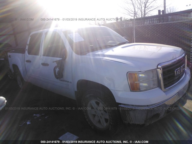 3GTEK13M68G100289 - 2008 GMC SIERRA K1500 WHITE photo 1