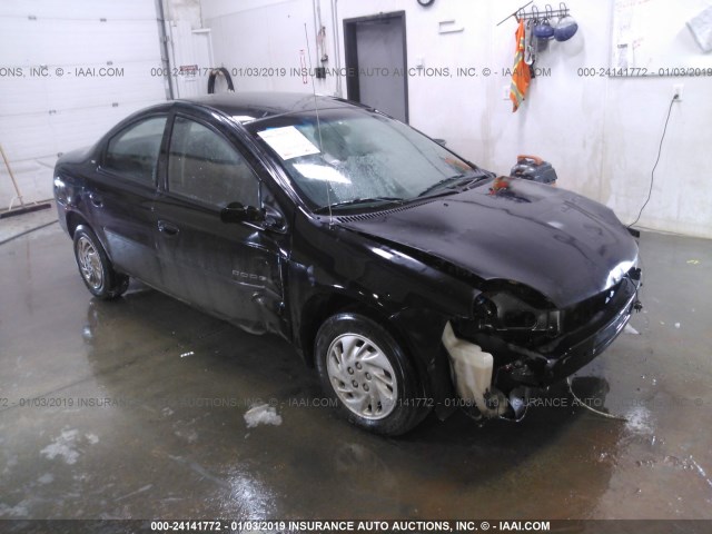 1B3AS46C81D278552 - 2001 DODGE NEON SE/ES BLACK photo 1