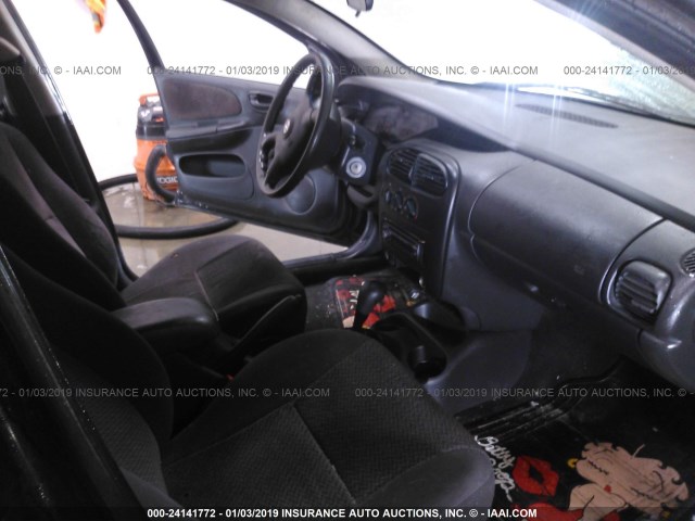 1B3AS46C81D278552 - 2001 DODGE NEON SE/ES BLACK photo 5