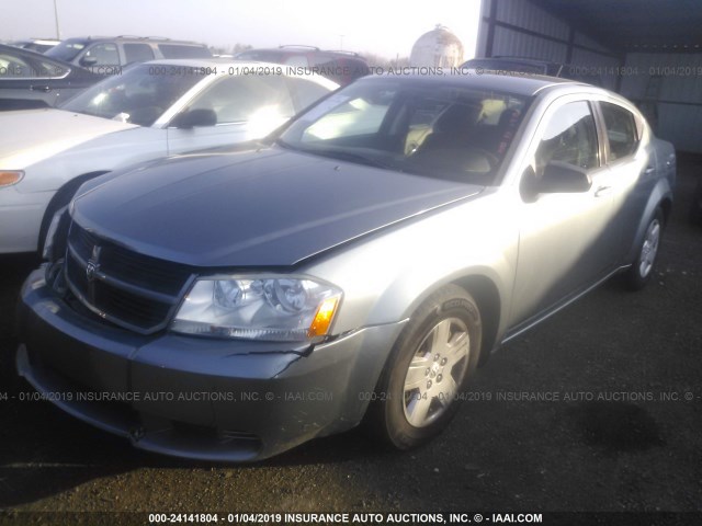 1B3LC46B39N569995 - 2009 DODGE AVENGER SE/SXT GRAY photo 2