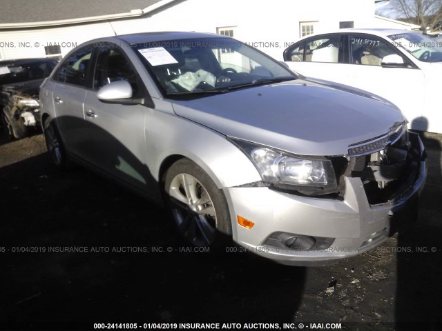 1G1PG5SBXD7176808 - 2013 CHEVROLET CRUZE LTZ SILVER photo 1