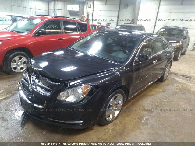 1G1ZD5EU6CF362560 - 2012 CHEVROLET MALIBU 2LT BLACK photo 2