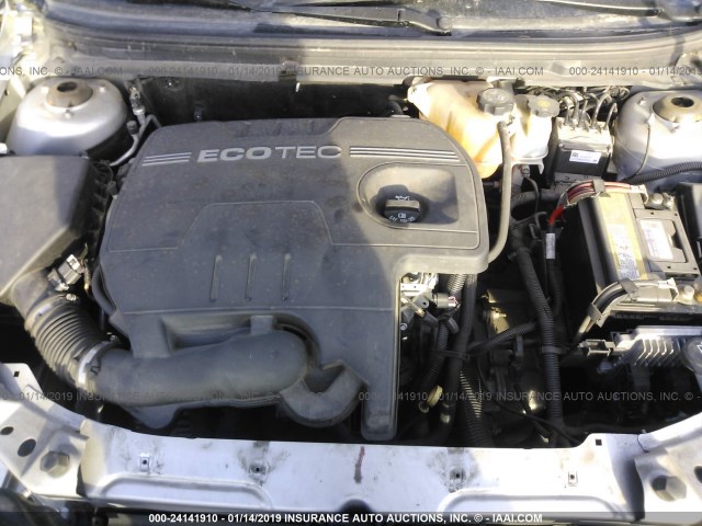 1G1ZA5E0XAF179407 - 2010 CHEVROLET MALIBU LS SILVER photo 10