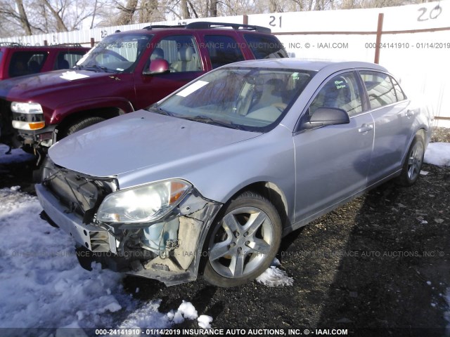 1G1ZA5E0XAF179407 - 2010 CHEVROLET MALIBU LS SILVER photo 2