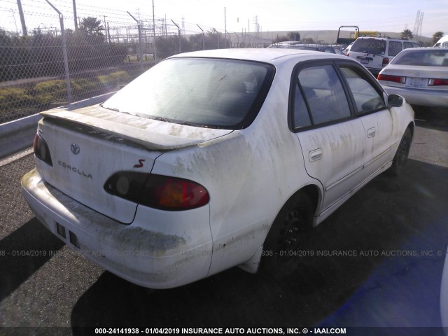 1NXBR12E61Z424608 - 2001 TOYOTA COROLLA CE/LE/S WHITE photo 4