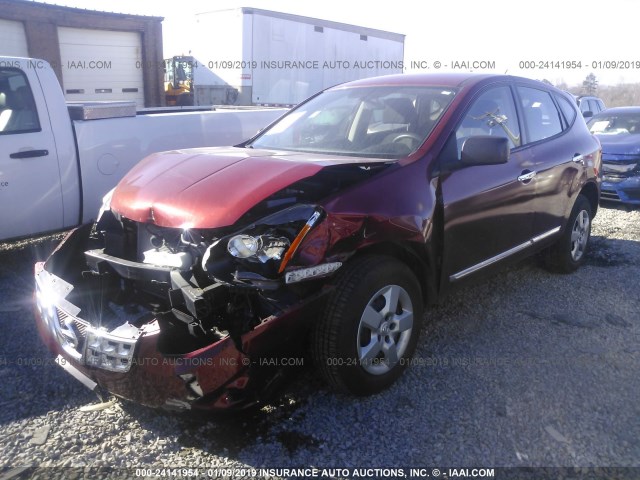 JN8AS5MV9CW388207 - 2012 NISSAN ROGUE S/SV MAROON photo 2