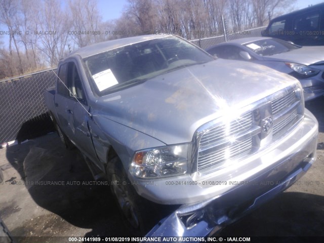 1C6RD7LT3CS156107 - 2012 DODGE RAM 1500 SLT SILVER photo 1