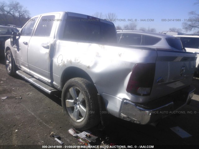 1C6RD7LT3CS156107 - 2012 DODGE RAM 1500 SLT SILVER photo 3