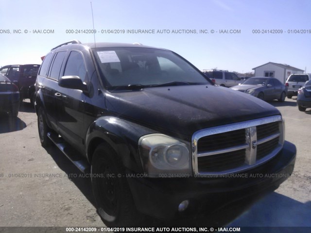 1D4HD48N56F143145 - 2006 DODGE DURANGO SLT BLACK photo 1