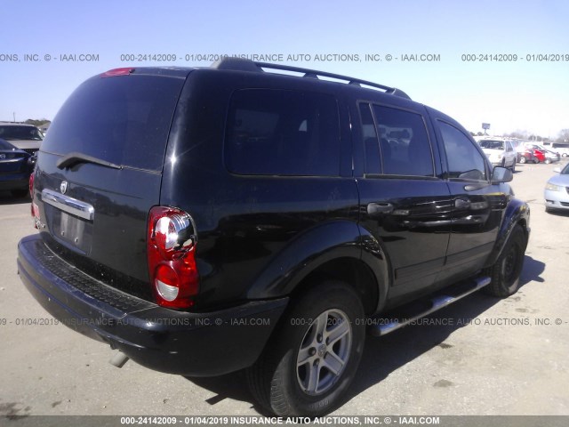 1D4HD48N56F143145 - 2006 DODGE DURANGO SLT BLACK photo 4