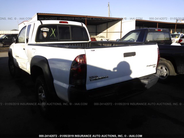 5TFTU4GN0DX042238 - 2013 TOYOTA TACOMA PRERUNNER ACCESS CAB WHITE photo 3