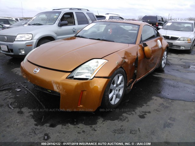 JN1AZ34D64T160996 - 2004 NISSAN 350Z COUPE ORANGE photo 6