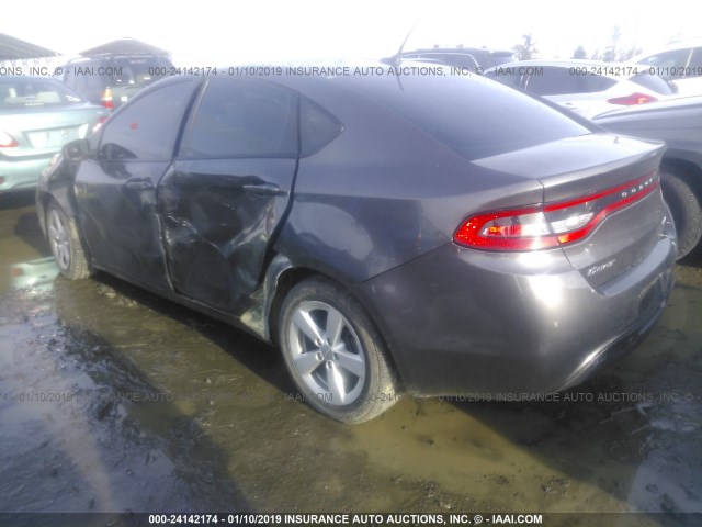 1C3CDFBB6GD766213 - 2016 DODGE DART SXT GRAY photo 3